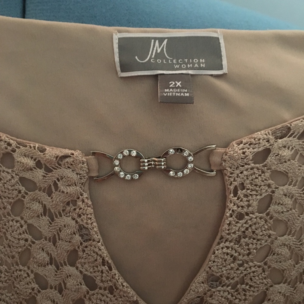 Cream lace top